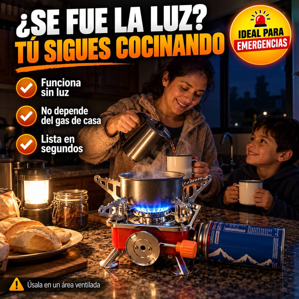 Mini Estufa CampFlame Max™ | Comida Caliente Donde Estés