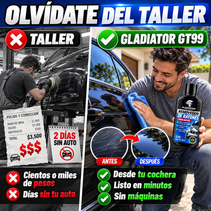 Quita Rayones Gladiator GT99 | Brillo de Agencia en Minutos