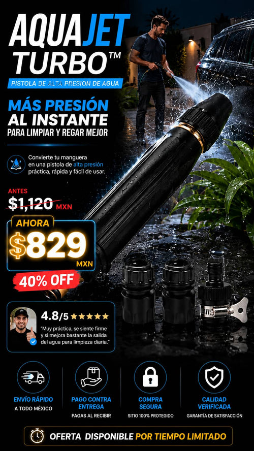 Pistola de Alta Presión de Agua
