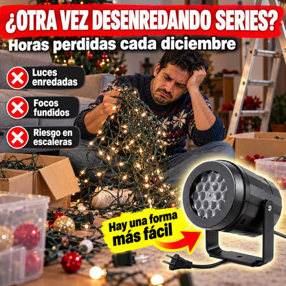 🎄 Proyector Navideño LED 16 Figuras | Tu Casa Decorada en 1 Minuto