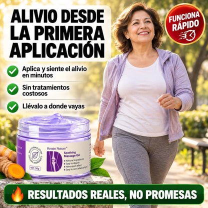 Gel Morado de Masaje | Alivio Articular Rápido Sin Pastillas