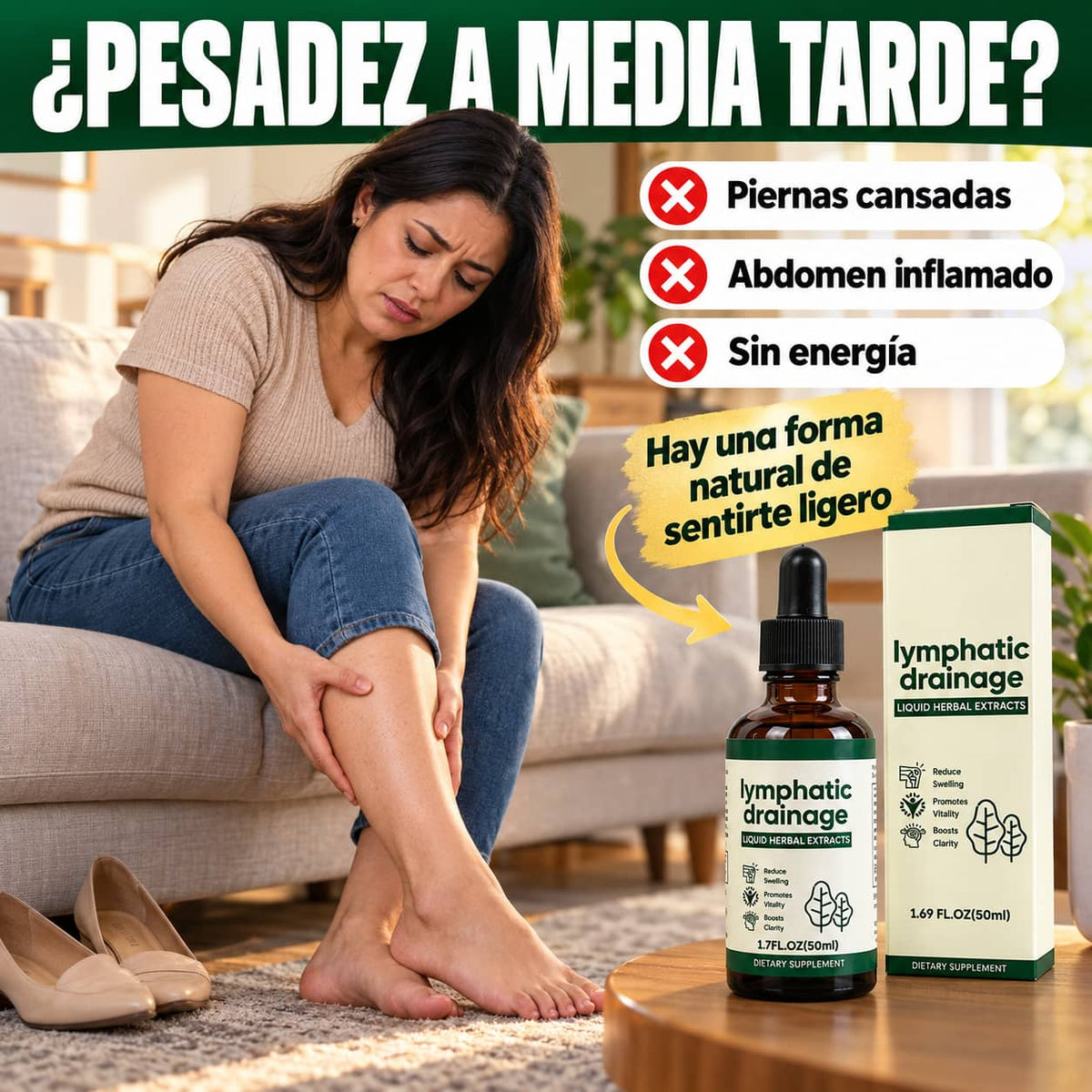 Gotas de Drenaje Linfático | Adiós a la Sensación de Pesadez