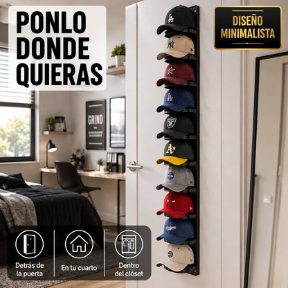 Organizador de Gorras para Pared | Todas Tus Gorras Ordenadas Sin Perder Espacio