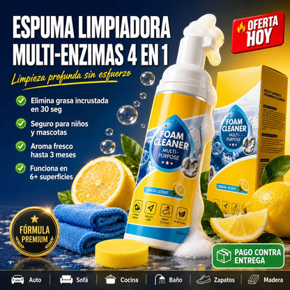 Limpiador Foam Cleaner Multi-Purpose™ | Elimina Manchas Difíciles Sin Frotar