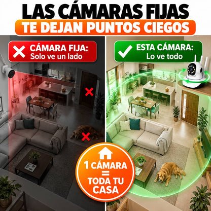 Cámara Robot 360° WiFi | Vigila Tu Casa Desde Tu Celular