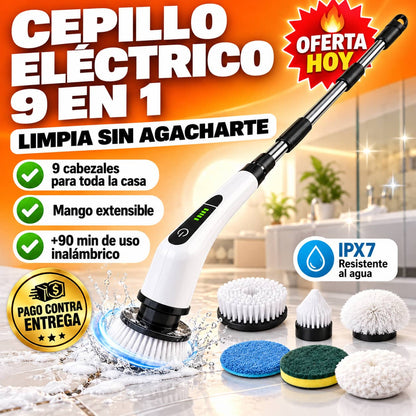 Cepillo Eléctrico Giratorio | Limpia Sin Esfuerzo