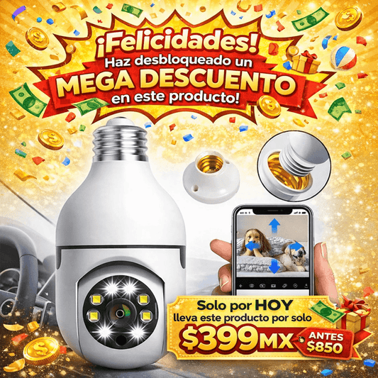 CAMARA BOMBILLO ROBOTICA +50% Descuento🔥