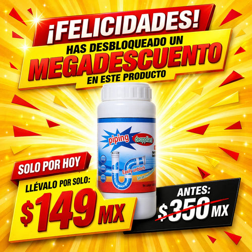 🔥Polvo Limpia Tuberia Drenaje +50%OFF🔥