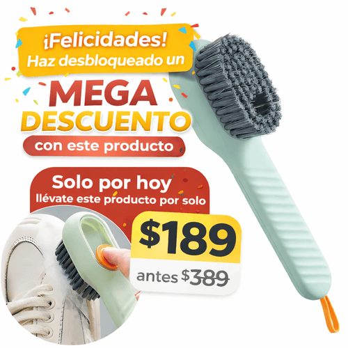 🧼Cepillo Limpieza Con Dispensador Jabon 60% Descuento