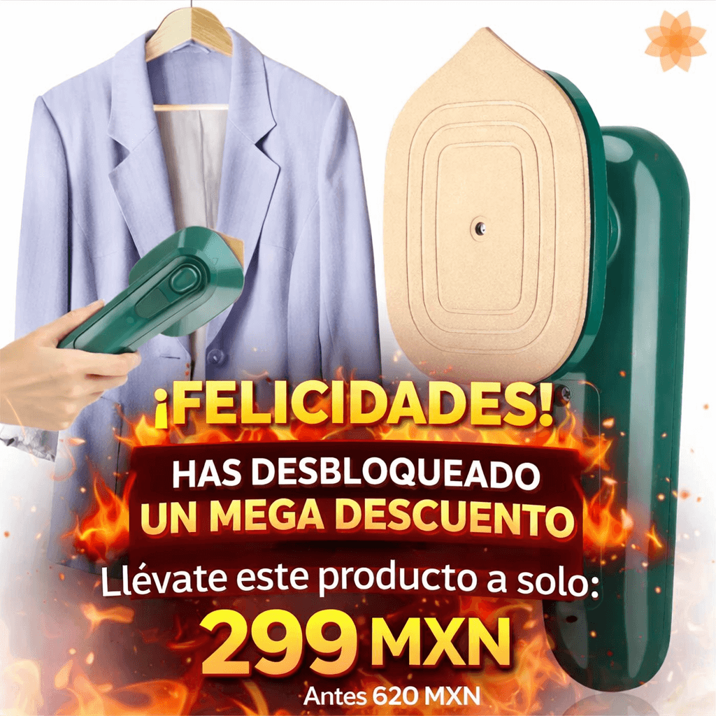 Plancha a Vapor Portatil de Mano 50%Descuento🔥