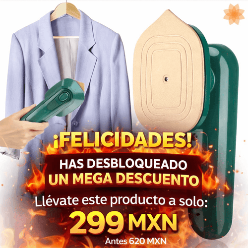 Plancha a Vapor Portatil de Mano 50%Descuento🔥