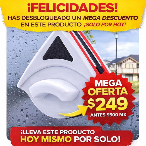 Limpia cristales magnetico 50% Descuento🔖