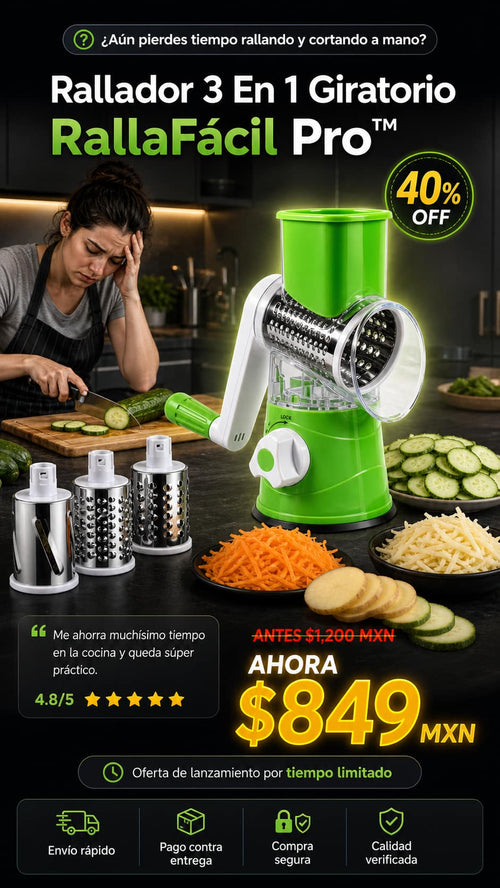 Rallador 3 en 1  Giratorio