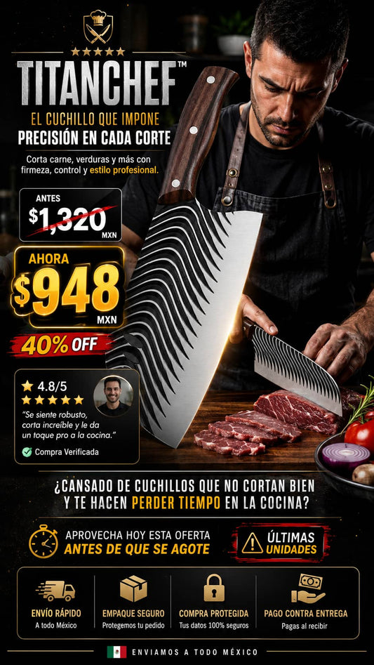 Cuchillo Grande Chef Cocina Carne