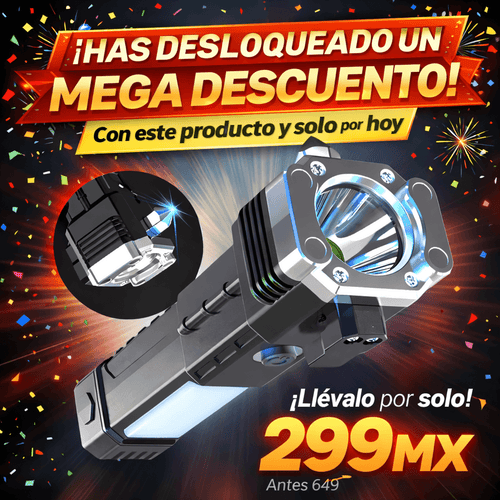 Linterna Martillo Powerbank Portatil +50% Descuento🔥