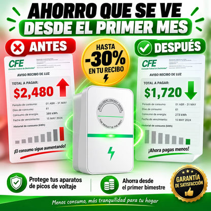 Ahorrador VoltSaver Pro™. | Reduce Tu Recibo de Luz Hasta un 30% Desde el Primer Mes