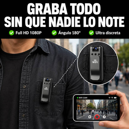 Mini Cámara Corporal Full HD | Tu Evidencia Siempre Contigo