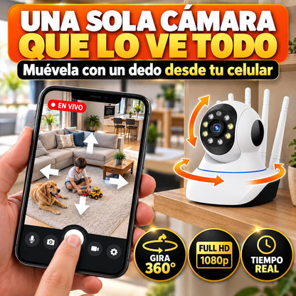 Cámara Robot 360° WiFi | Vigila Tu Casa Desde Tu Celular