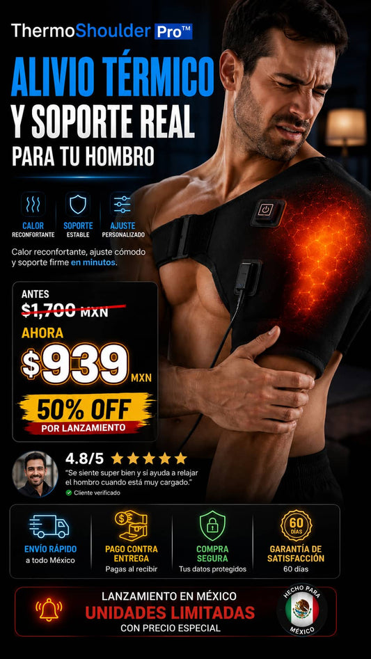 Hombrera Almohadilla Térmica Con Calefac