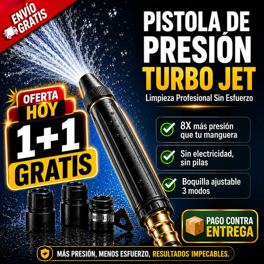 Pistola de Presión para Manguera Turbo Jet™ | Limpieza Profesional Sin Esfuerzo