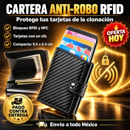 Cartera Anti-Clonación RFID | Tus Tarjetas Siempre Seguras