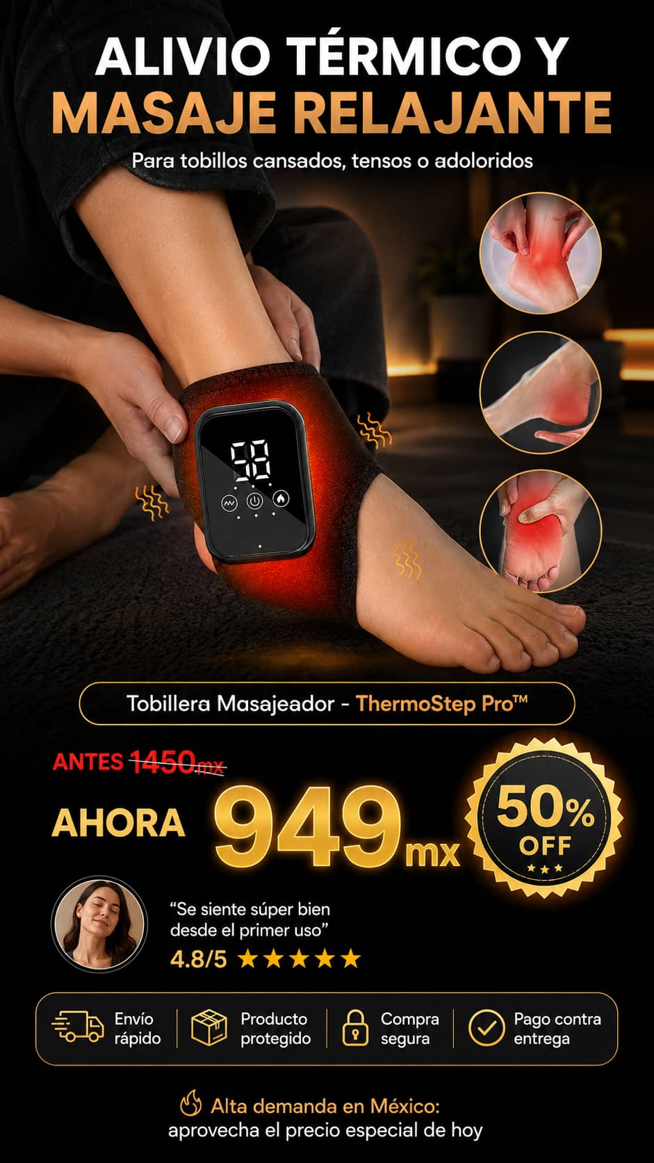 Tobillera Masajeador - ThermoStep Pro™