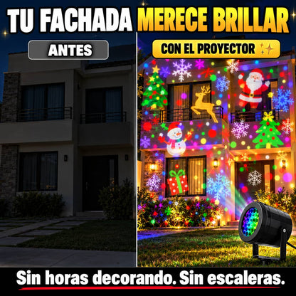 🎄 Proyector Navideño LED 16 Figuras | Tu Casa Decorada en 1 Minuto