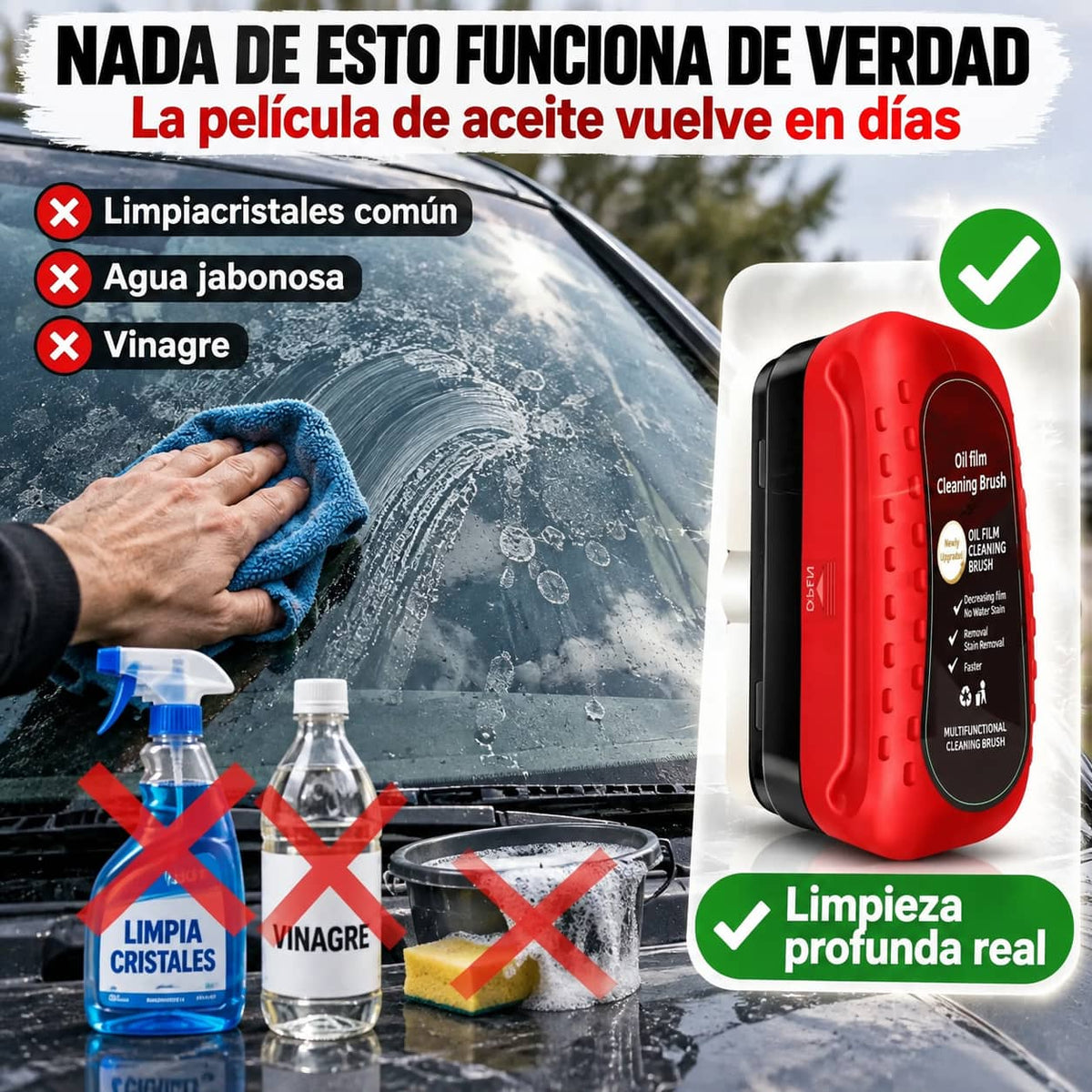 Limpiador ClearDrive Pro™ | Visibilidad Perfecta en Segundos