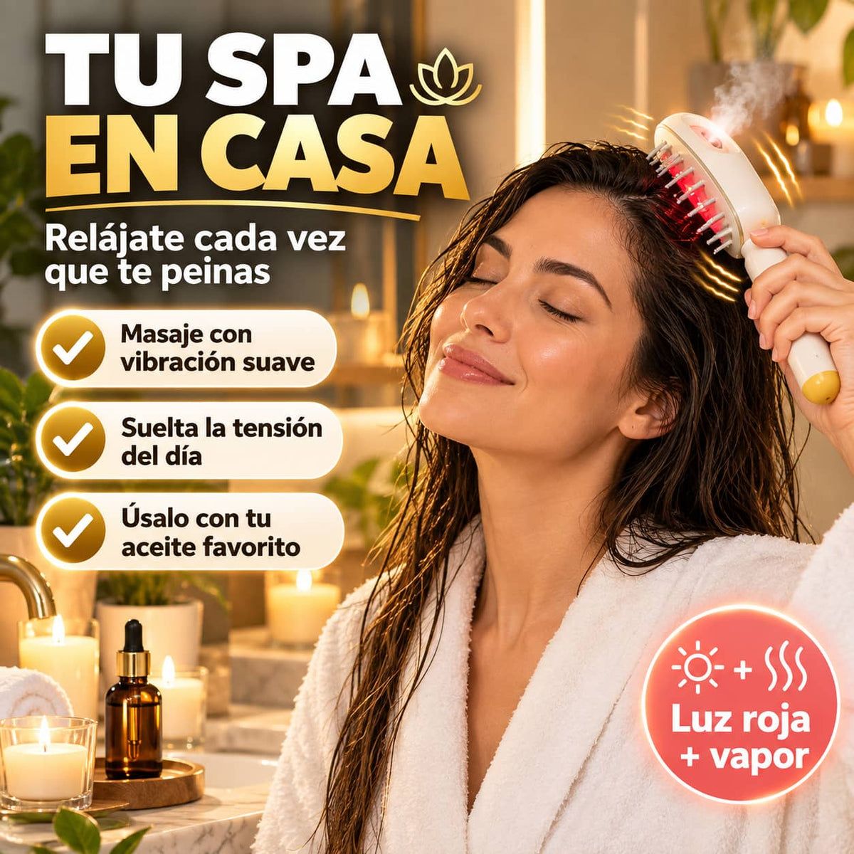 Peine Nebulizador MistGlow Pro™ | Adiós Frizz y Enredos en Segundos