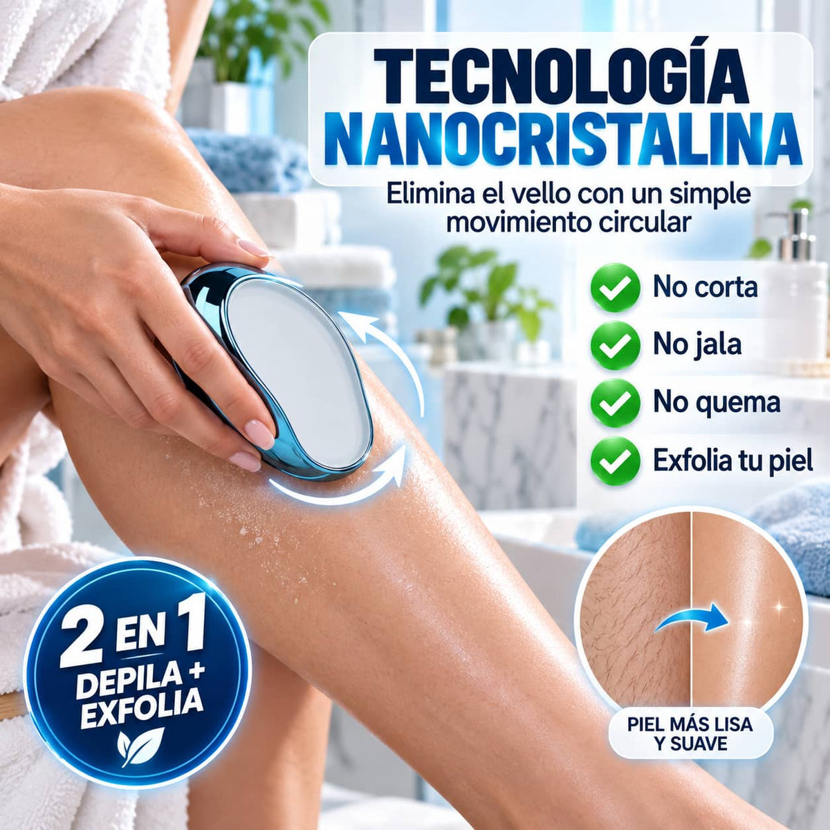 Depilador SilkPearl™ | Piel Suave Sin Dolor Desde el Primer Uso