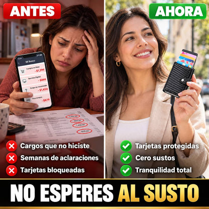 Cartera Anti-Clonación RFID | Tus Tarjetas Siempre Seguras