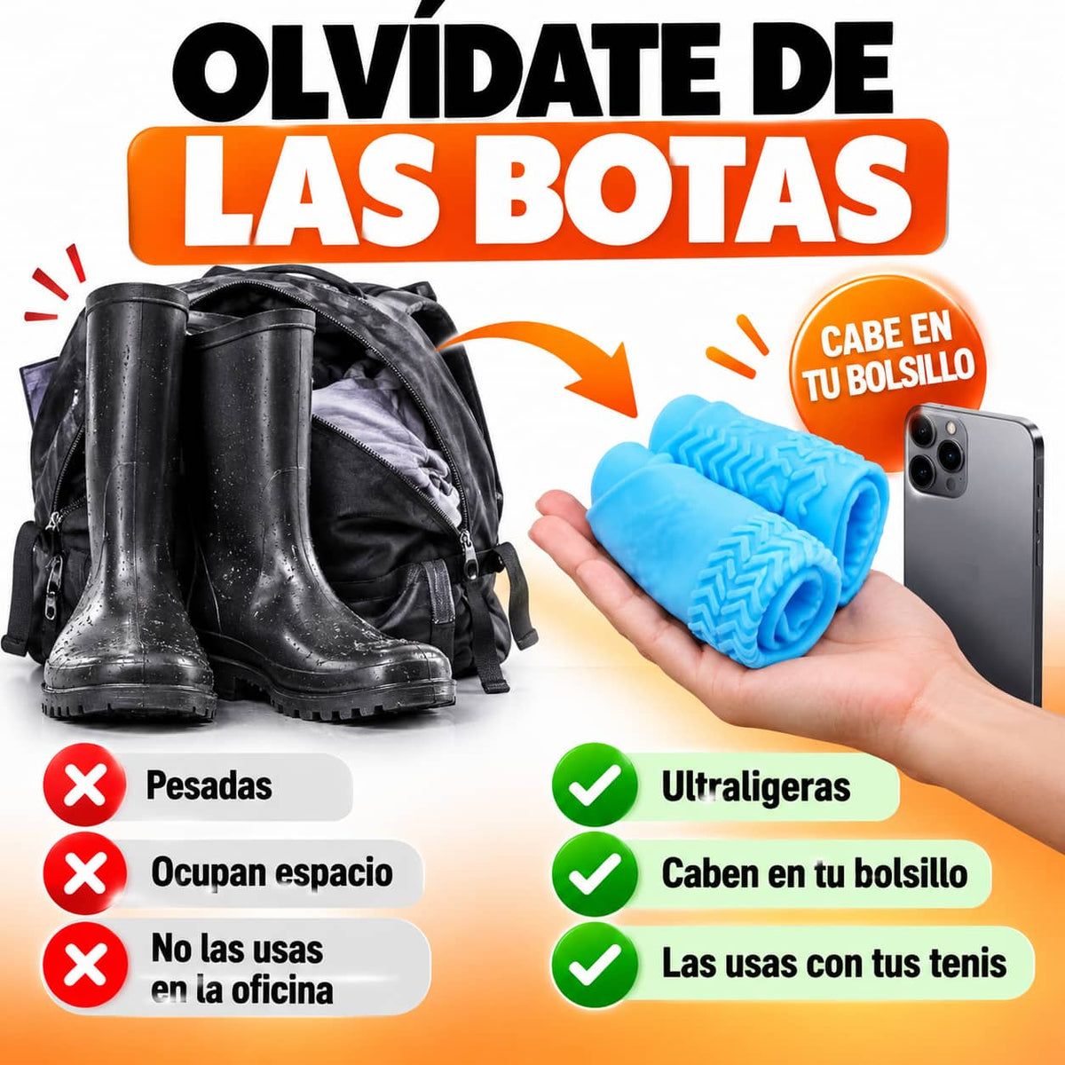 Fundas Impermeables DryStep™ | Tus Tenis Secos Aunque Llueva