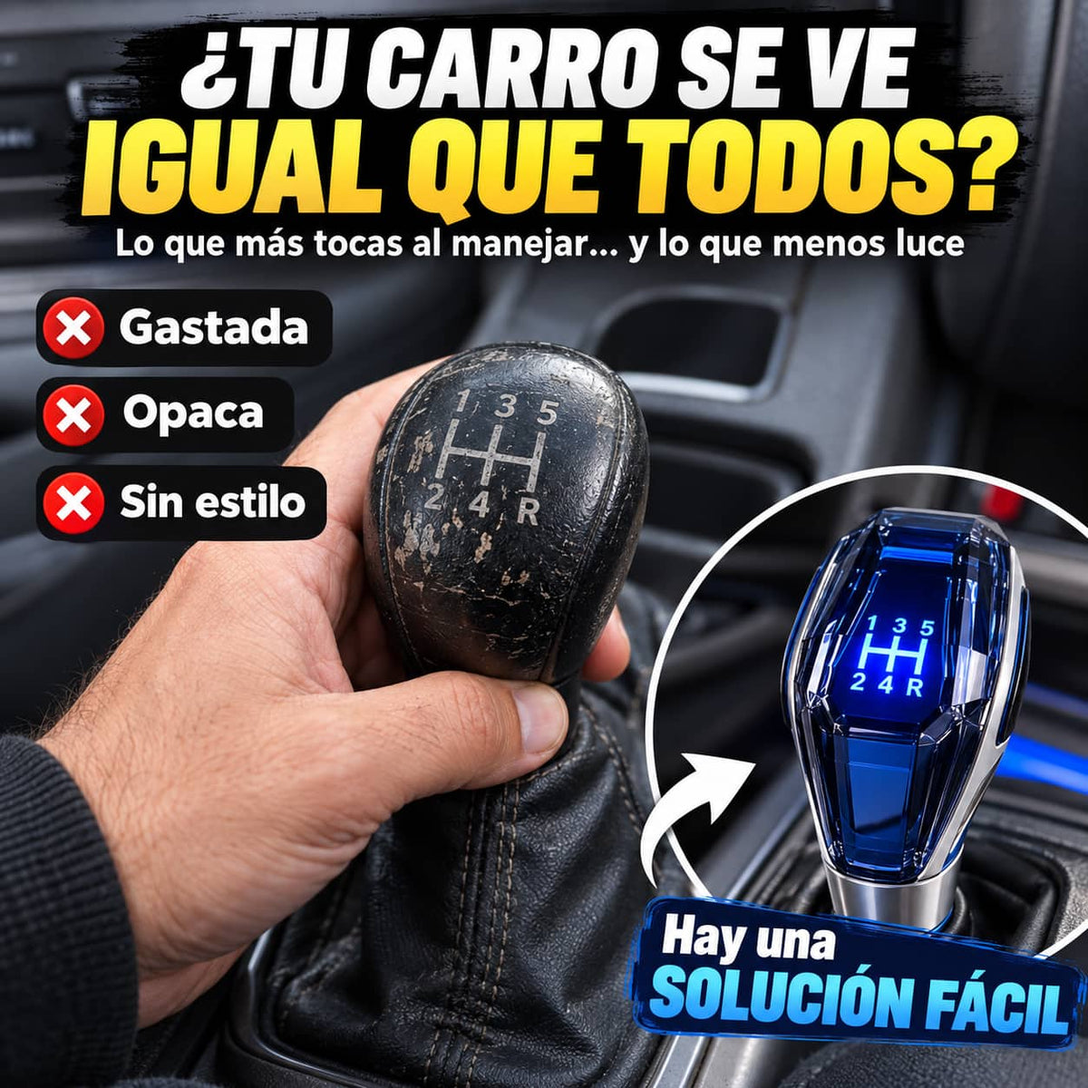 Perilla de Velocidades ShiftLux Pro™ | Interior de Lujo en Minutos