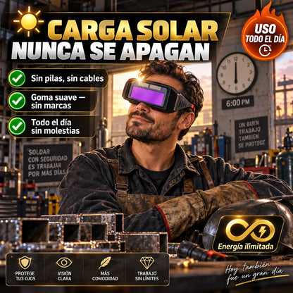 Gafas de Soldadura con Oscurecimiento Automático | Protección Total Sin Cambiar Baterías