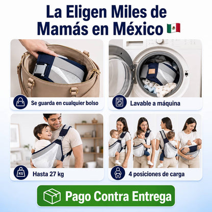 Cangurera BabySling Pro™ | Manos Libres Sin Soltar a Tu Bebé