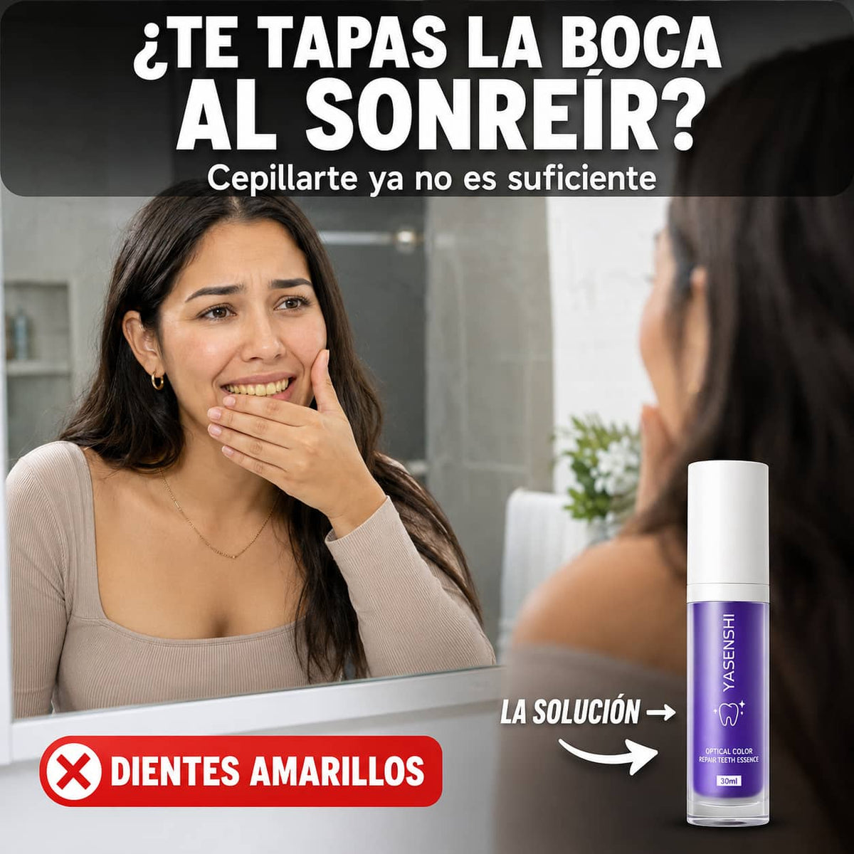 Gel Blanqueador Dental Púrpura Yasenshi™ | Dientes Más Blancos Sin Sensibilidad