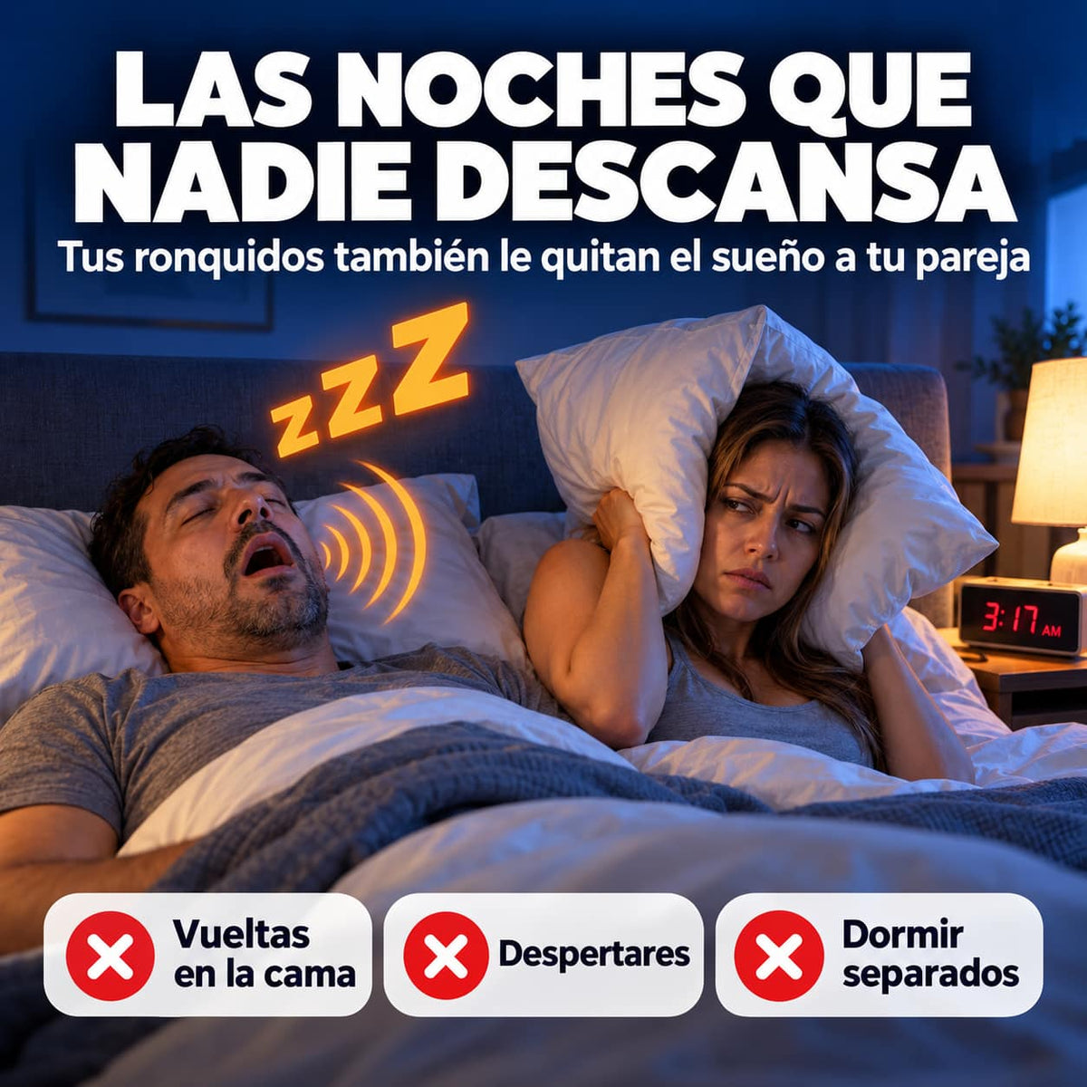 Protector Antirronquidos RonquiStop™ | Duerme y Deja Dormir