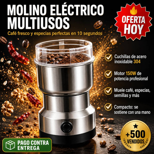 Molino Eléctrico GrindMaster Pro™ | Café y Especias Recién Molidas en Segundos