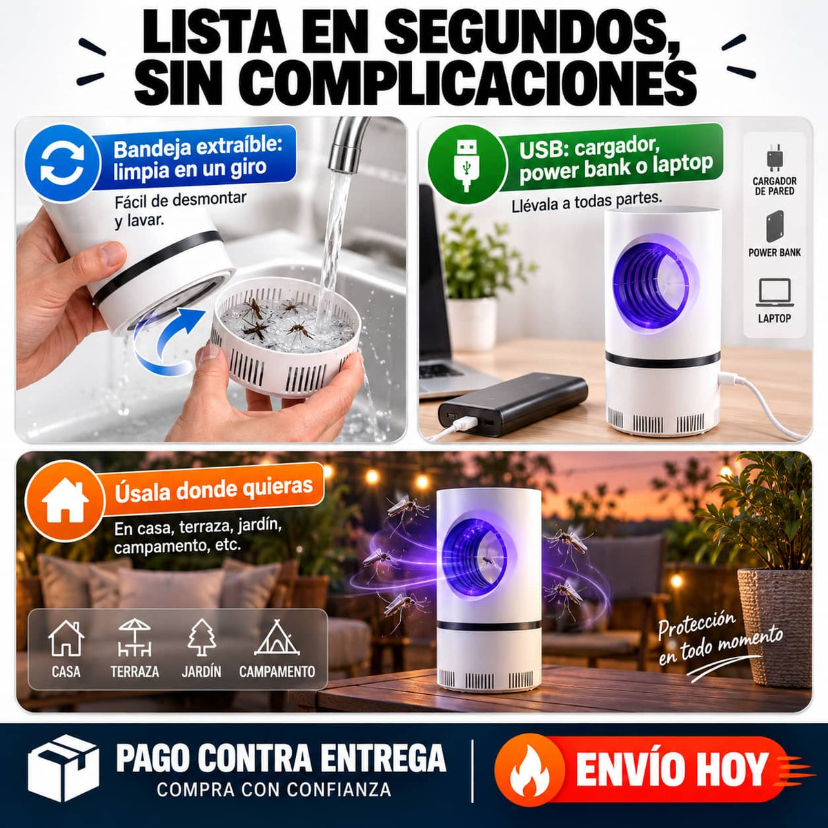 Lámpara MosquiGuard UV™ | Duerme Tranquilo Sin Piquetes