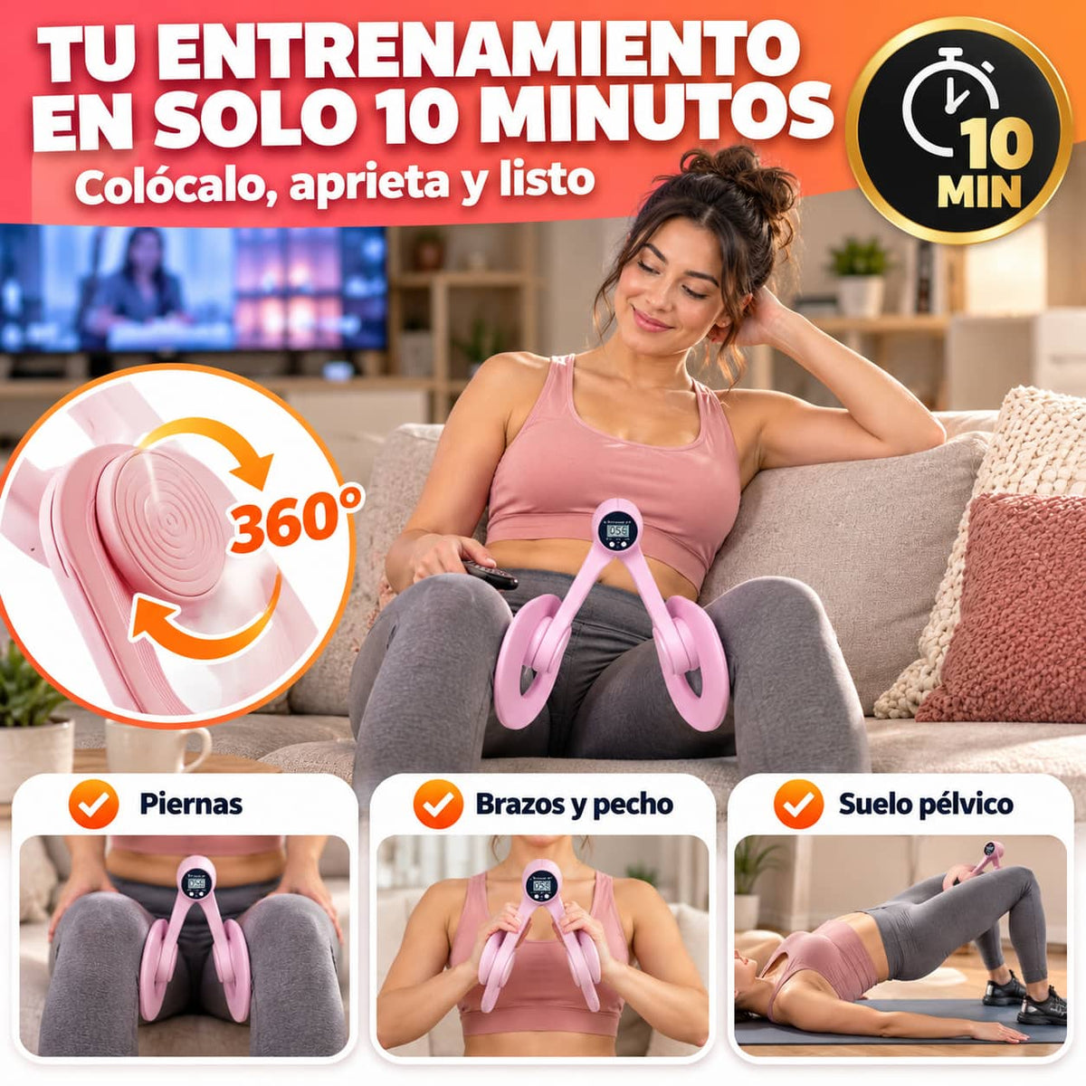 Ejercitador Pélvico PelviFit 360™ | Piernas Firmes Desde Casa