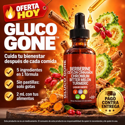 Gluco Gone™ Gotas | Apoyo Natural Para Tu Azúcar