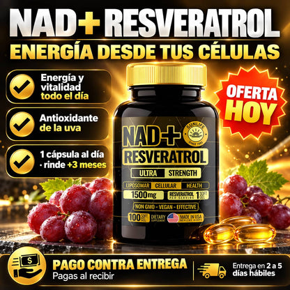 NAD+ Resveratrol | Energía y Vitalidad Desde Tus Células