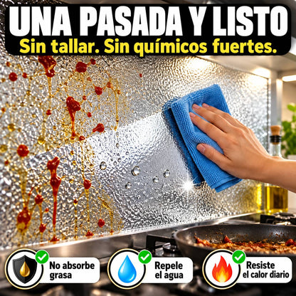 Papel Adhesivo AluShield Pro™ | Cocina Limpia Sin Tallar