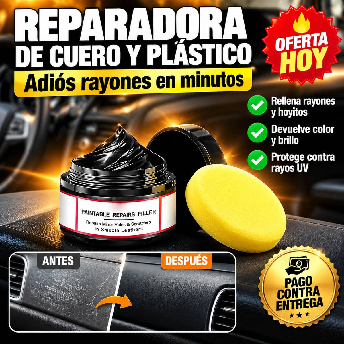 Reparadora De Cuero Y Plástico | Tu Auto Como Nuevo En Minutos