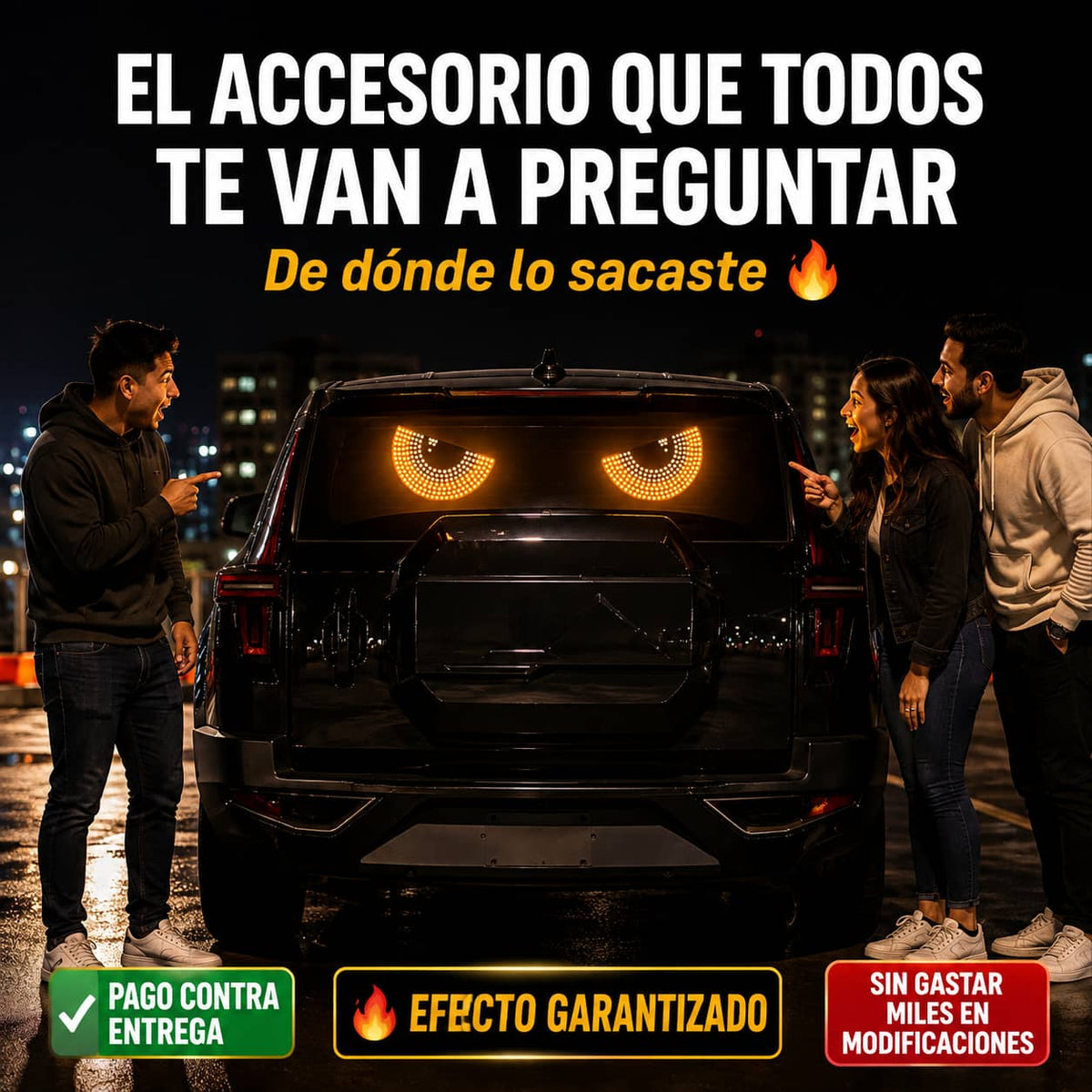 Ojos LED Devil para Auto | Estilo Agresivo con Un Solo Clic