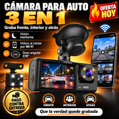 Cámara para Auto DriveGuard 3X™ | Pruebas Claras Si Te Chocan
