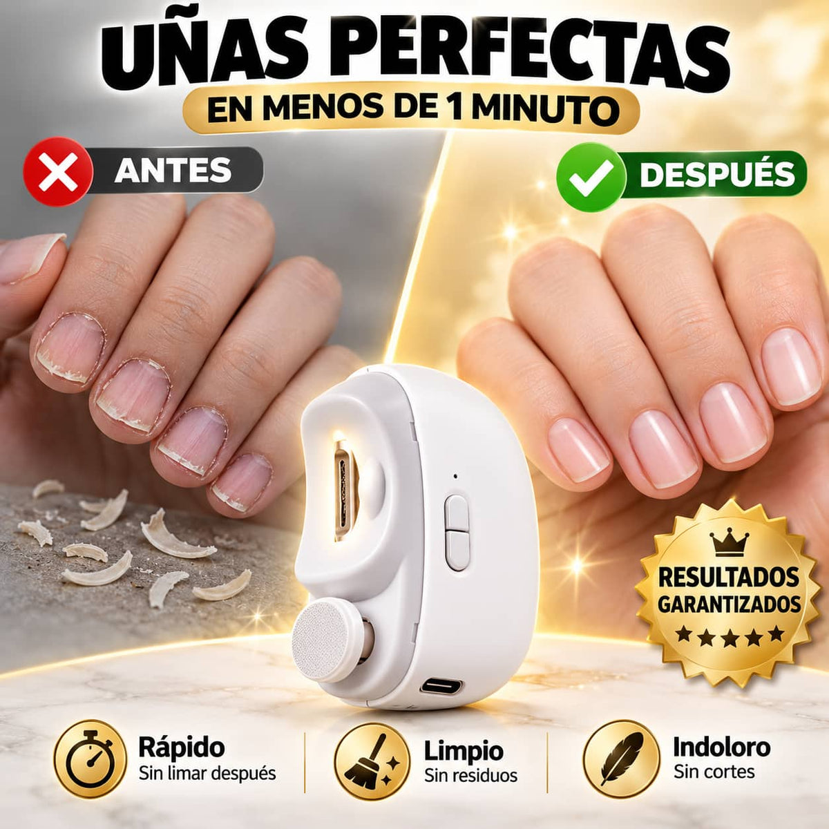 Cortaúñas NailCut Pro™ | Uñas Perfectas en Segundos, Sin Riesgo de Cortadas