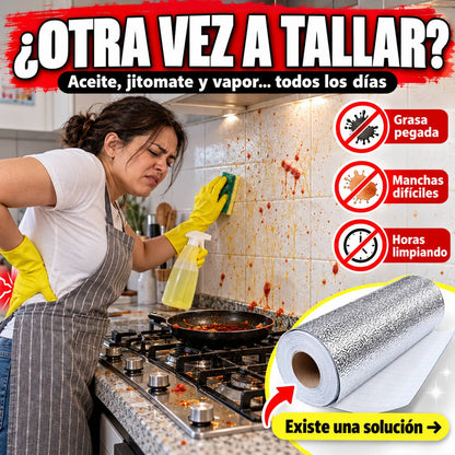 Papel Adhesivo AluShield Pro™ | Cocina Limpia Sin Tallar