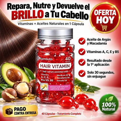 Cápsulas de Sérum Capilar | Brillo y Reparación Sin Enjuague