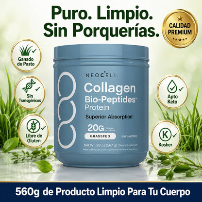NeoCell Colágeno en Polvo | Piel Firme, Cabello Fuerte y Articulaciones Sin Dolor